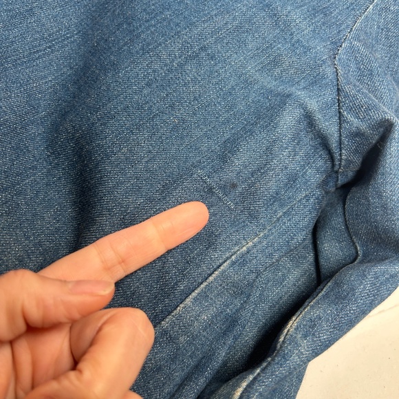 Deus Ex Machina Jacket Mens Medium Chore Denim Coat Flanel Corduroy Collar - Picture 6 of 11